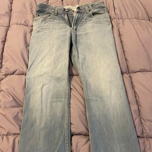 Well worn Gap 1969 men’s boot fit washed out jeans - 30x30